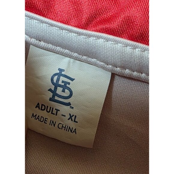 MLB St. Louis Cardinals XL Red 1/4 Zip Logo Pullover Cool Base Shirt Jacket - Picture 10 of 13